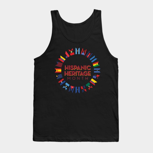 Hispanic Heritage Month Tank Top by SDxDesigns